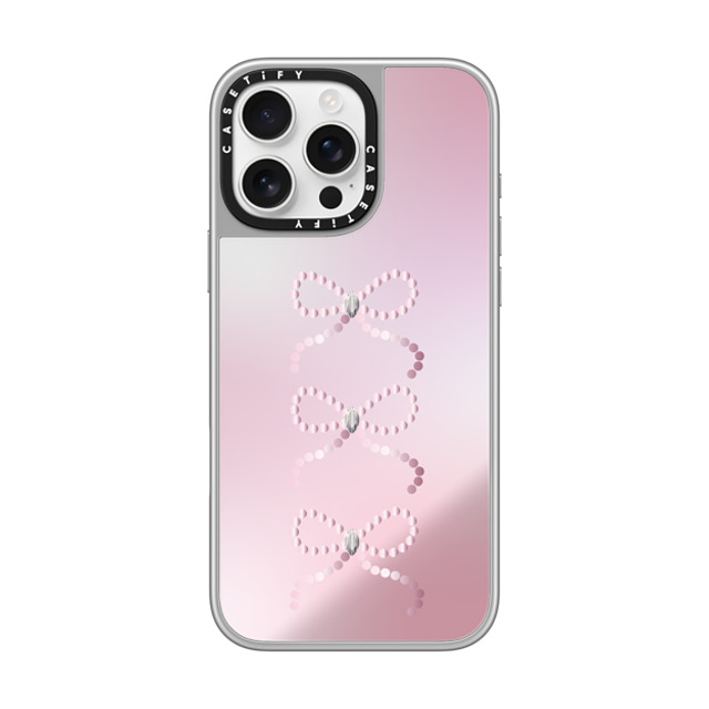 CASETiFY iPhone 16 Pro Max ケース シルバー (シルバーバンパー) ミラーケース MagSafe対応 Anne's Diary casetify_artist