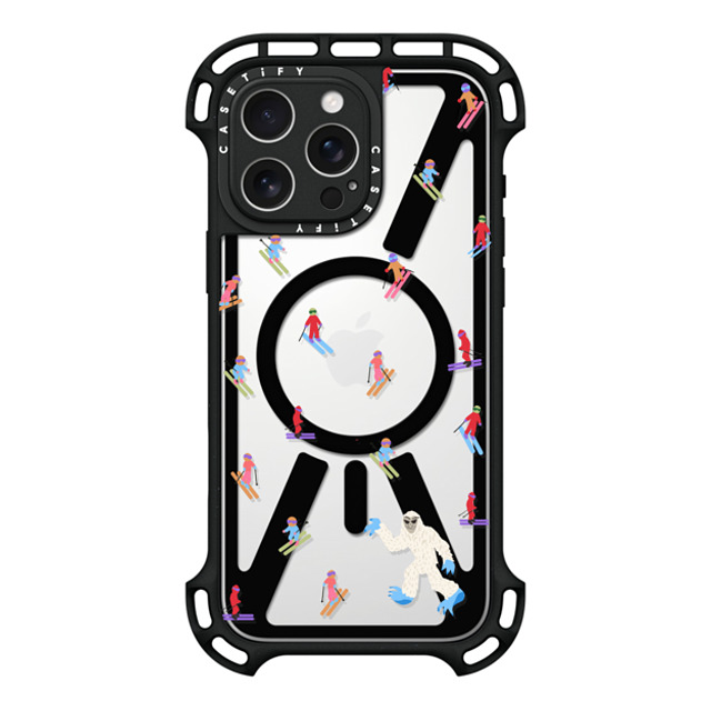 CASETiFY iPhone 16 Pro Max ケース ブラック ウルトラ バウンスケース MagSafe対応 Ski Free casetify_artist