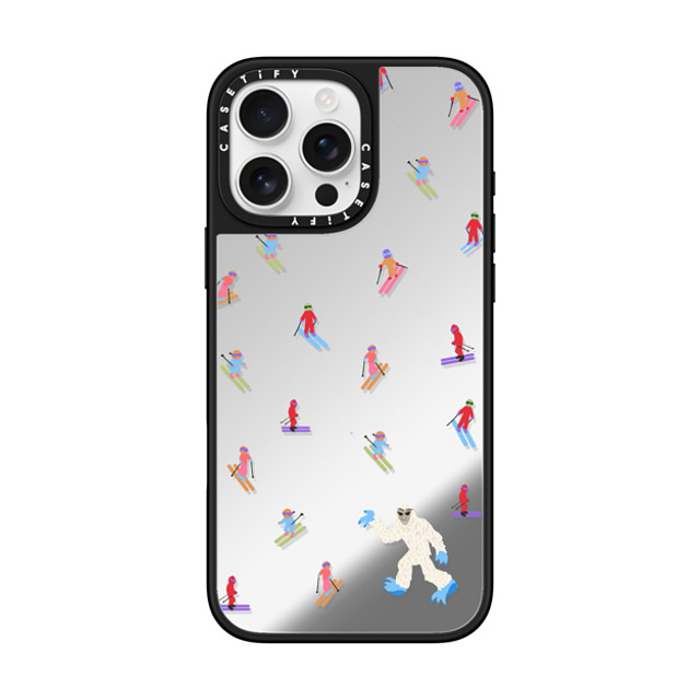 CASETiFY iPhone 16 Pro Max ケース Silver on Black ミラーケース MagSafe対応 Ski Free casetify_artist