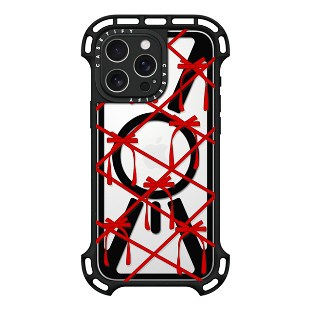 CASETiFY iPhone 16 Pro Max ケース ブラック ウルトラ バウンスケース MagSafe対応 Bow casetify_artist