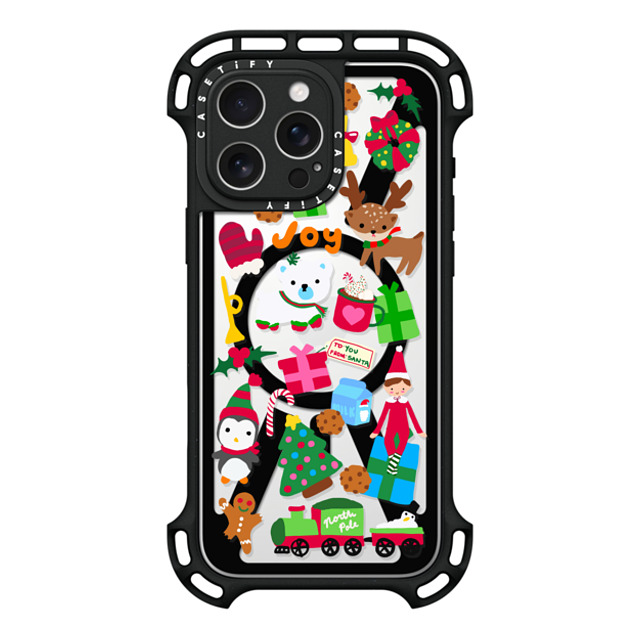 CASETiFY iPhone 16 Pro Max ケース ブラック ウルトラ バウンスケース MagSafe対応 Holiday Cheer casetify_artist