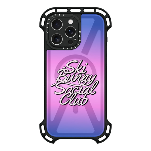 CASETiFY iPhone 16 Pro Max ケース ブラック ウルトラ バウンスケース MagSafe対応 Ski Bunny Social Club casetify_artist