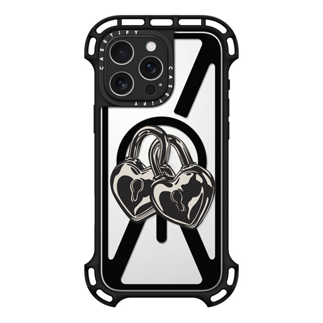 CASETiFY iPhone 16 Pro Max Case Black ウルトラ バウンスケース MagSafe対応 Love Locks casetify_artist CASETiFY iPhone 16 Pro Max Case Black ウルトラ バウンスケース MagSafe対応 Love Locks casetify_artist