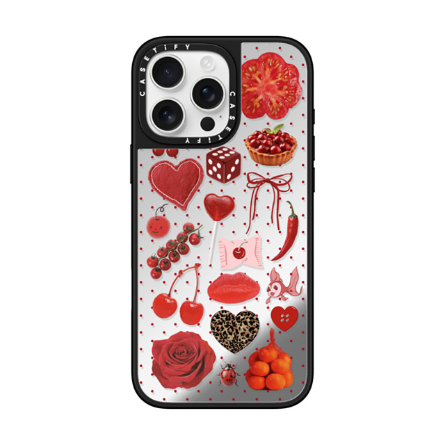 CASETiFY iPhone 16 Pro Max ケース Silver on Black ミラーケース MagSafe対応 Cherry-Picked Luck casetify_artist Father's Day CASETiFY iPhone 16 Pro Max ケース Silver on Black ミラーケース MagSafe対応 Cherry-Picked Luck casetify_artist Father's Day