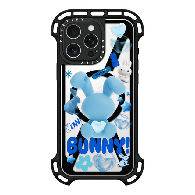 CASETiFY iPhone 16 Pro Max Case Black ウルトラ バウンスケース MagSafe対応 Bunny Records casetify_artist CASETiFY iPhone 16 Pro Max Case Black ウルトラ バウンスケース MagSafe対応 Bunny Records casetify_artist