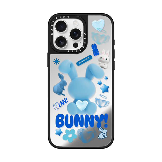 CASETiFY iPhone 16 Pro Max Case Silver on Black ミラーケース MagSafe対応 Bunny Records casetify_artist Mother's Day CASETiFY iPhone 16 Pro Max Case Silver on Black ミラーケース MagSafe対応 Bunny Records casetify_artist Mother's Day