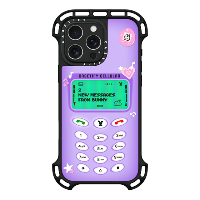 CASETiFY iPhone 16 Pro Max Case Black ウルトラ バウンスケース MagSafe対応 Bunny Mobile casetify_artist CASETiFY iPhone 16 Pro Max Case Black ウルトラ バウンスケース MagSafe対応 Bunny Mobile casetify_artist