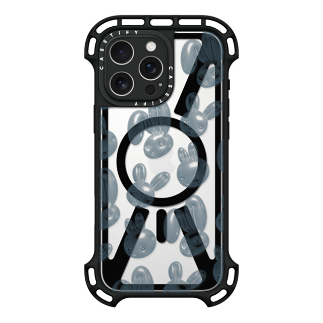 CASETiFY iPhone 16 Pro Max Case Black ウルトラ バウンスケース MagSafe対応 Pixelated Bunny casetify_artist CASETiFY iPhone 16 Pro Max Case Black ウルトラ バウンスケース MagSafe対応 Pixelated Bunny casetify_artist