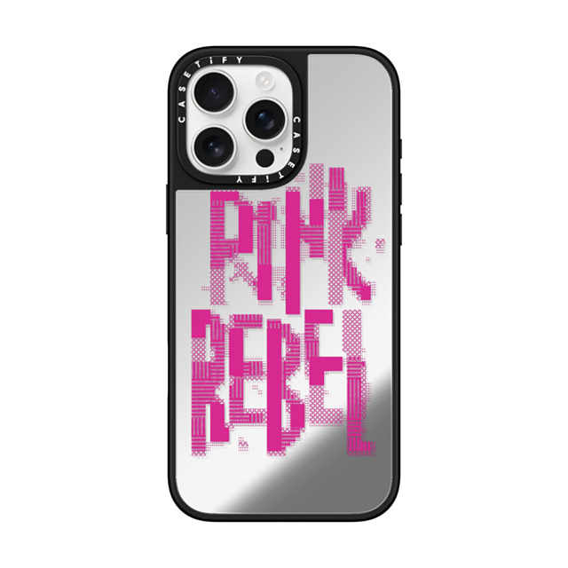 CASETiFY iPhone 16 Pro Max ケース Silver on Black ミラーケース MagSafe対応 Typography,Y2K Y2K,Typography Pink Rebel Mother's Day CASETiFY iPhone 16 Pro Max ケース Silver on Black ミラーケース MagSafe対応 Typography,Y2K Y2K,Typography Pink Rebel Mother's Day