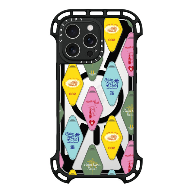 CASETiFY iPhone 16 Pro Max Case Black ウルトラ バウンスケース MagSafe対応 Resort Keys casetify_artist CASETiFY iPhone 16 Pro Max Case Black ウルトラ バウンスケース MagSafe対応 Resort Keys casetify_artist