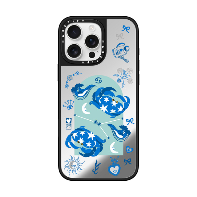CASETiFY iPhone 16 Pro Max Case Silver on Black ミラーケース MagSafe対応 Cancer casetify_artist Father's Day CASETiFY iPhone 16 Pro Max Case Silver on Black ミラーケース MagSafe対応 Cancer casetify_artist Father's Day