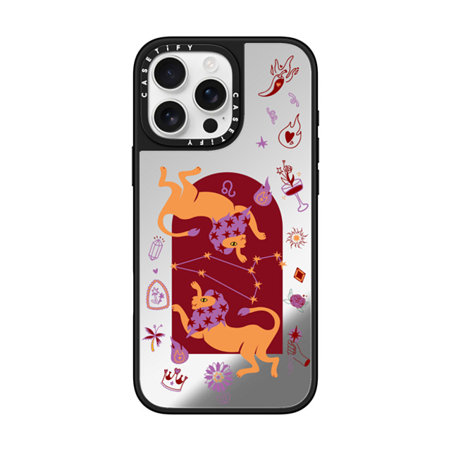 CASETiFY iPhone 16 Pro Max ケース Silver on Black ミラーケース MagSafe対応 Leo casetify_artist Father's Day CASETiFY iPhone 16 Pro Max ケース Silver on Black ミラーケース MagSafe対応 Leo casetify_artist Father's Day