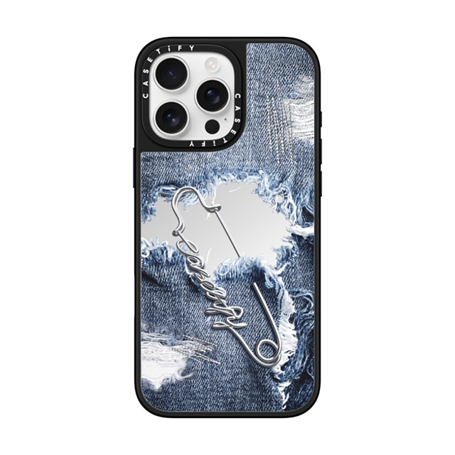 CASETiFY iPhone 16 Pro Max ケース Silver on Black ミラーケース MagSafe対応 Pinned Statement Case casetify_artist Father's Day CASETiFY iPhone 16 Pro Max ケース Silver on Black ミラーケース MagSafe対応 Pinned Statement Case casetify_artist Father's Day