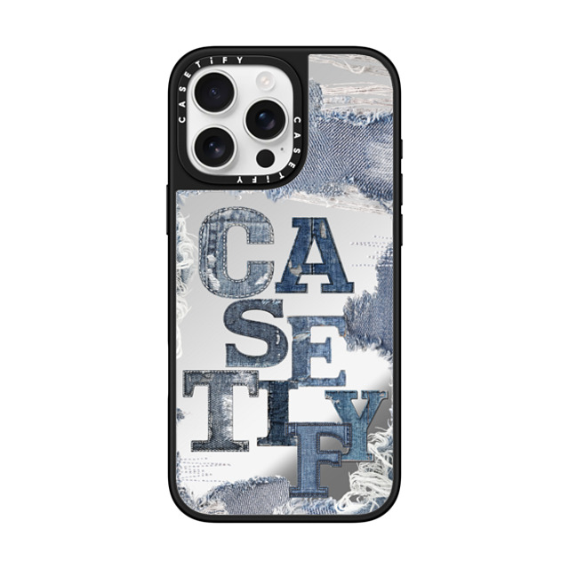 CASETiFY iPhone 16 Pro Max ケース Silver on Black ミラーケース MagSafe対応 Pieced Identity Case casetify_artist Father's Day CASETiFY iPhone 16 Pro Max ケース Silver on Black ミラーケース MagSafe対応 Pieced Identity Case casetify_artist Father's Day