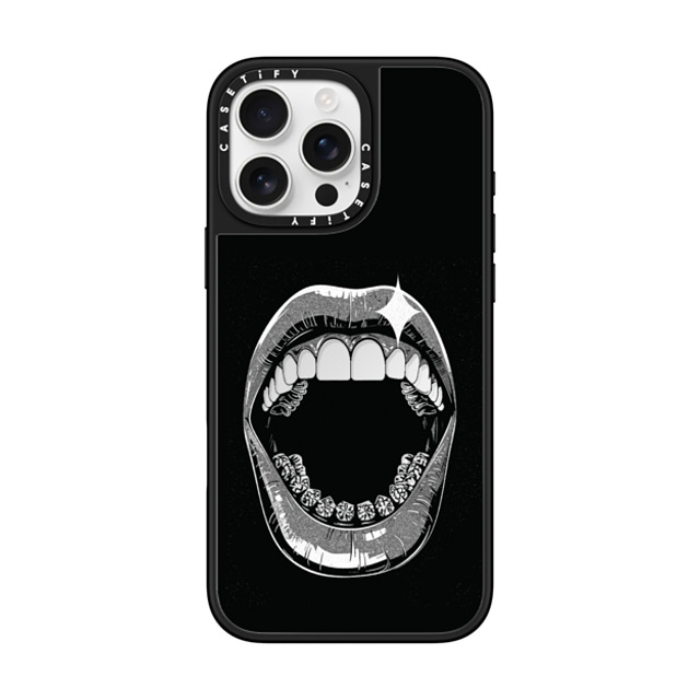 CASETiFY iPhone 16 Pro Max Case Silver on Black ミラーケース MagSafe対応 Metallic Grills casetify_artist Back to School CASETiFY iPhone 16 Pro Max Case Silver on Black ミラーケース MagSafe対応 Metallic Grills casetify_artist Back to School