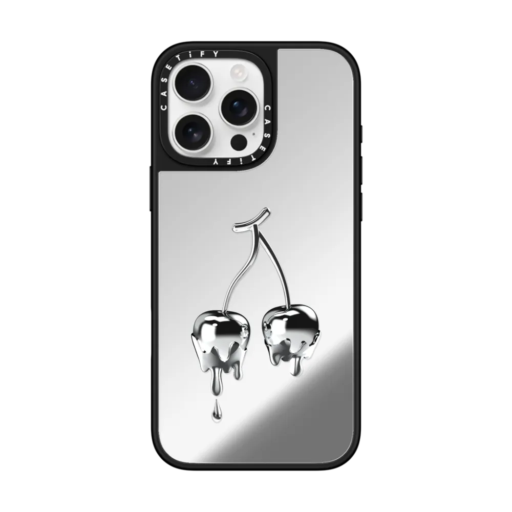 Mirror iPhone 16 Pro Max Case MagSafe Compatible - Melting Cherry