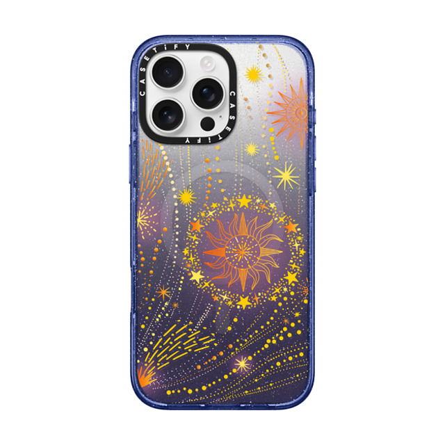 CASETiFY iPhone 16 Pro Max ケース Glitter Indigo インパクトケース MagSafe対応 Starry Sky casetify_artist