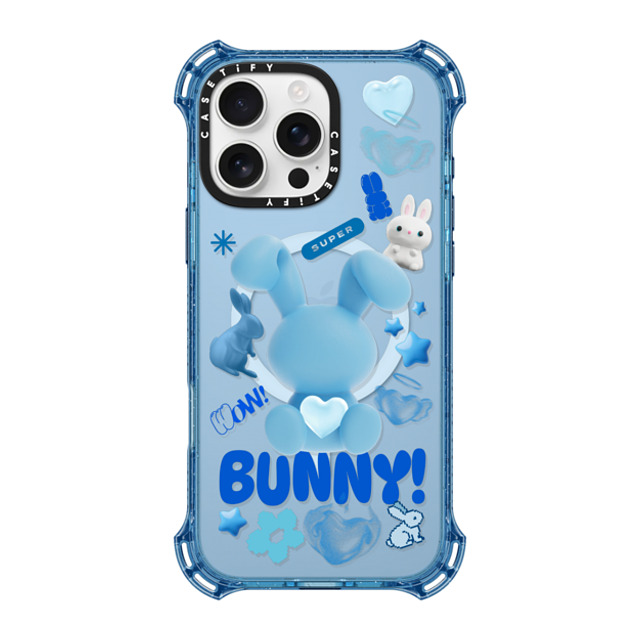 CASETiFY iPhone 16 Pro Max Case ベイビーブルー バウンスケース Bunny Records casetify_artist CASETiFY iPhone 16 Pro Max Case ベイビーブルー バウンスケース Bunny Records casetify_artist