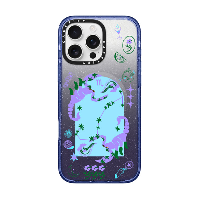 CASETiFY iPhone 16 Pro Max Case Glitter Indigo Impact Case MagSafe Compatible Scorpio casetify_artist Back to School CASETiFY iPhone 16 Pro Max Case Glitter Indigo Impact Case MagSafe Compatible Scorpio casetify_artist Back to School