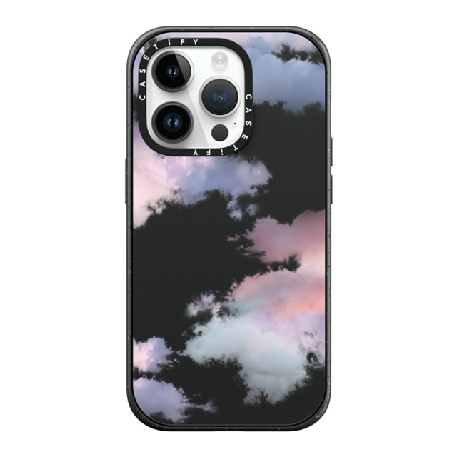 CASETiFY iPhone 14 Pro ケース マットブラック インパクトケース MagSafe対応 Cloud,nature Clouds