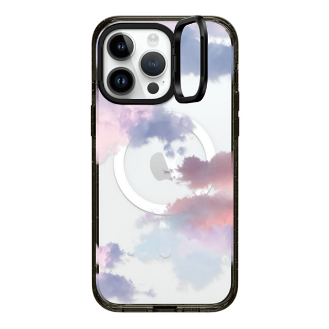 CASETiFY iPhone 14 Pro Max �P�[�X �u���b�N �C���p�N�g�����O�X�^���h�P�[�X MagSafe�Ή� Cloud,nature Cloud,Cloud,nature Clouds
