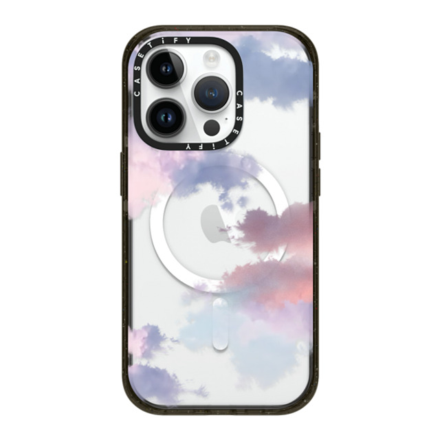 CASETiFY iPhone 14 Pro ケース ブラック インパクトケース MagSafe対応 Cloud,nature Clouds