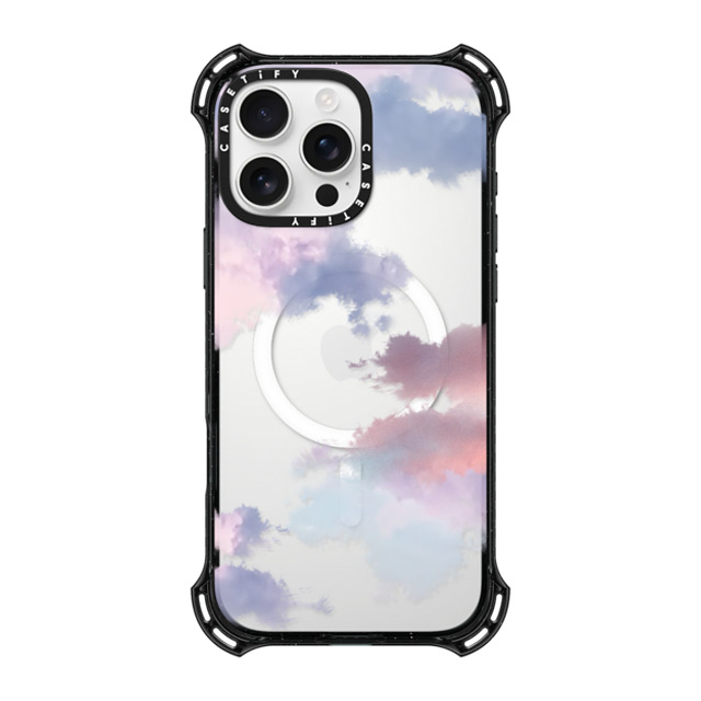 CASETiFY iPhone 16 Pro Max ケース ブラック バウンスケース Cloud,nature Clouds