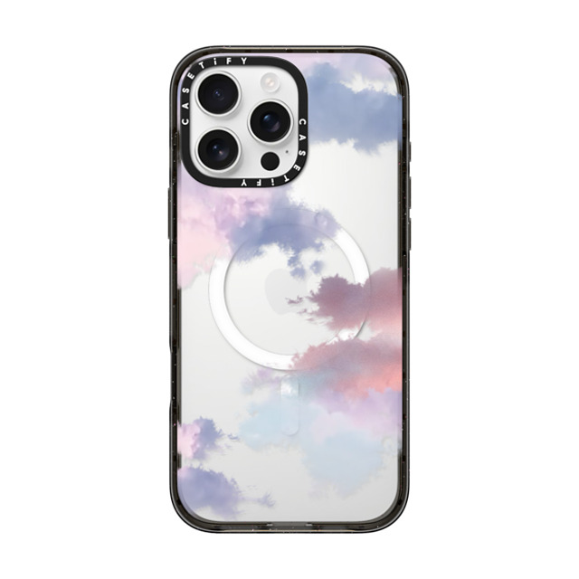 CASETiFY iPhone 16 Pro Max ケース ブラック インパクトケース MagSafe対応 Cloud,nature Clouds