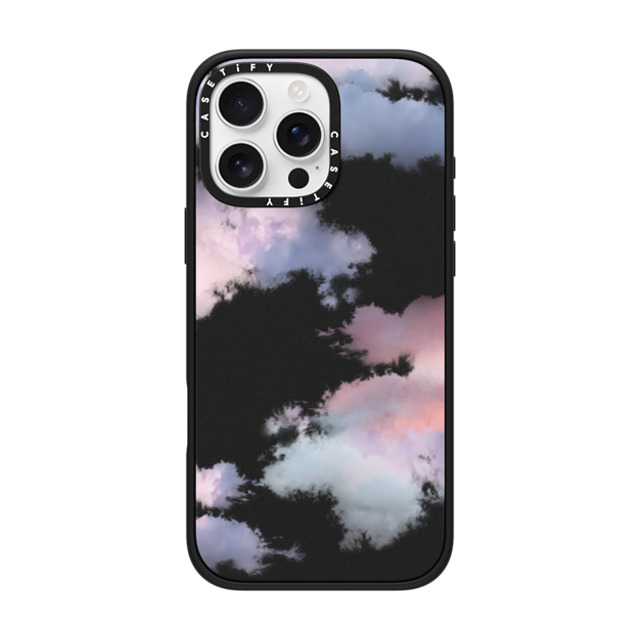 CASETiFY iPhone 16 Pro Max ケース マットブラック インパクトケース MagSafe対応 Cloud,nature Clouds