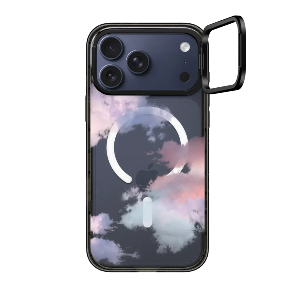 Impact Ring Stand iPhone 17 Pro Max Case MagSafe Compatible - Clouds