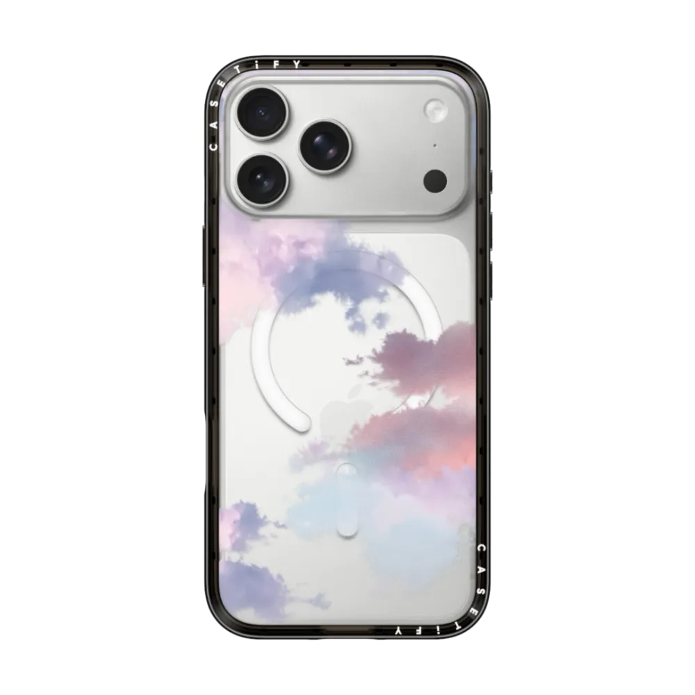 Compact iPhone 17 Pro Max Case MagSafe Compatible - Clouds