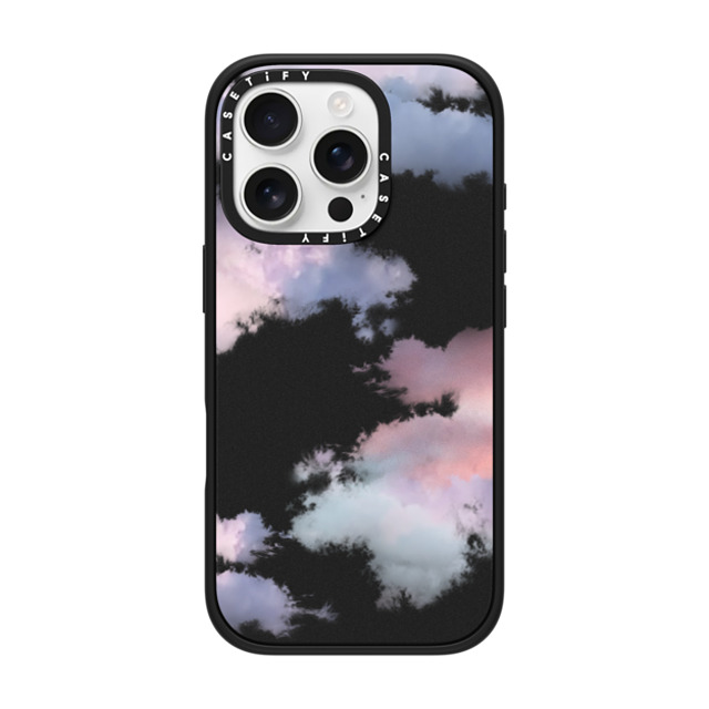 CASETiFY iPhone 16 Pro ケース マットブラック インパクトケース Cloud,nature Clouds