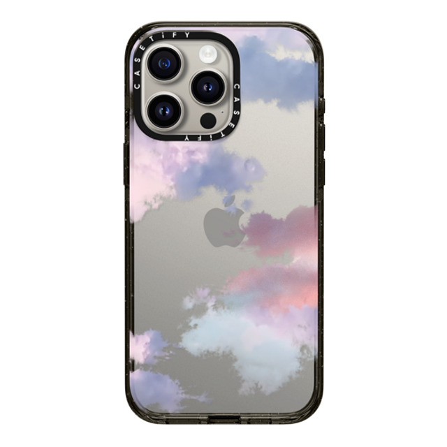 CASETiFY iPhone 15 Pro Max ケース ブラック インパクトケース Cloud,nature Clouds