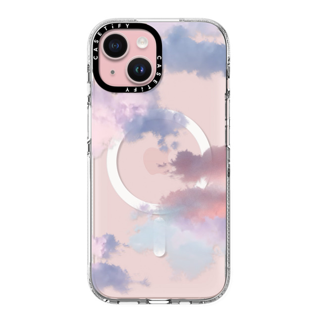 CASETiFY iPhone 15 ケース クリア クリア ケース MagSafe対応 Cloud,nature Clouds