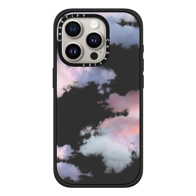 CASETiFY iPhone 15 Pro ケース マットブラック インパクトケース MagSafe対応 Cloud,nature Clouds