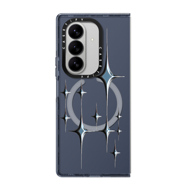 CASETiFY Galaxy Z Fold7 Case ネイビー マグネット式 インパクトケース Star,Chrome Star,Chrome Chrome Sparkles - Graphite New iPhone CASETiFY Galaxy Z Fold7 Case ネイビー マグネット式 インパクトケース Star,Chrome Star,Chrome Chrome Sparkles - Graphite New iPhone