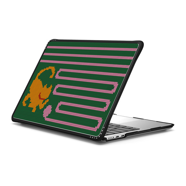 CASETiFY MacBook Air 13-inch (2022 / 2024) ブラック インパクト ケース Cat Mas Sweater casetify_artist