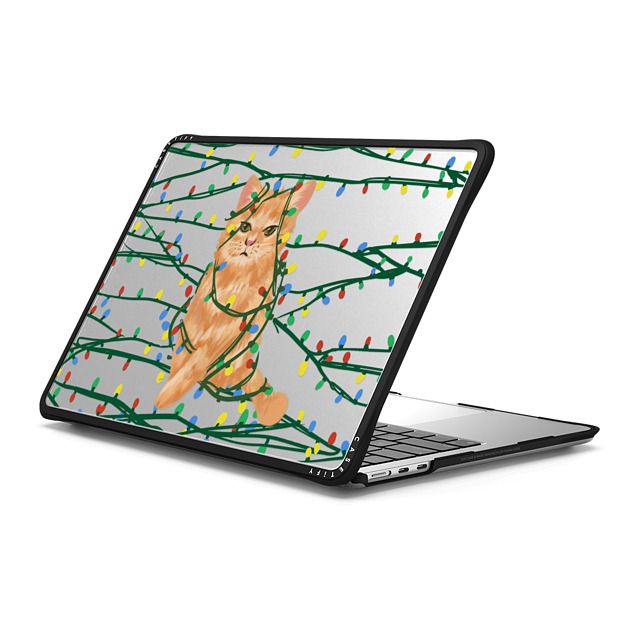 CASETiFY MacBook Air 13-inch (2022 / 2024) ブラック インパクト ケース Meowy Catmas casetify_artist