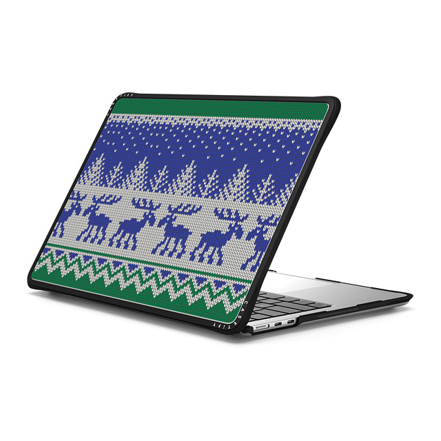 CASETiFY MacBook Air 13-inch (2022 / 2024) ブラック インパクト ケース Christ-Moose Sweater casetify_artist