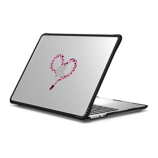 CASETiFY MacBook Air 13-inch (2022 / 2024) ブラック インパクト ケース Pink Heart Snake casetify_artist