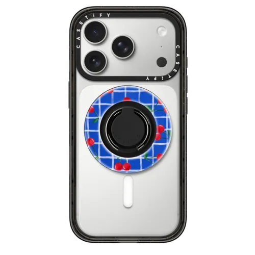 Snappy Ring Holder - Cherry Plaid