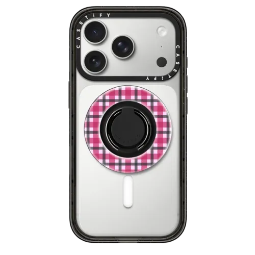 Snappy Ring Holder - Bunnies Love Plaid