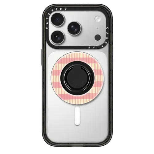 Snappy Ring Holder - Pink Summer Stripes