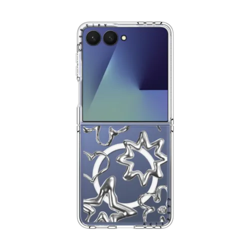 Galaxy Z Flip7 - Chrome Doodles