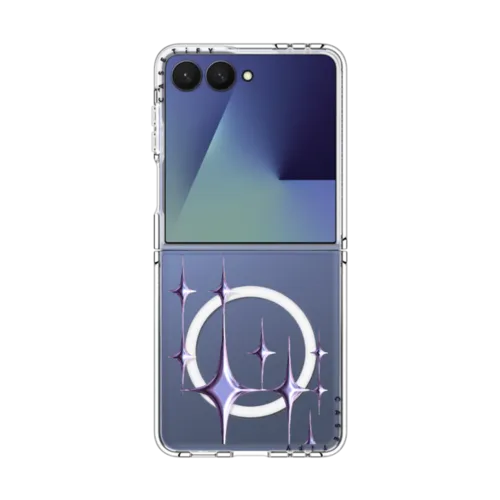 Galaxy Z Flip7 - Chrome Sparkles - Purple