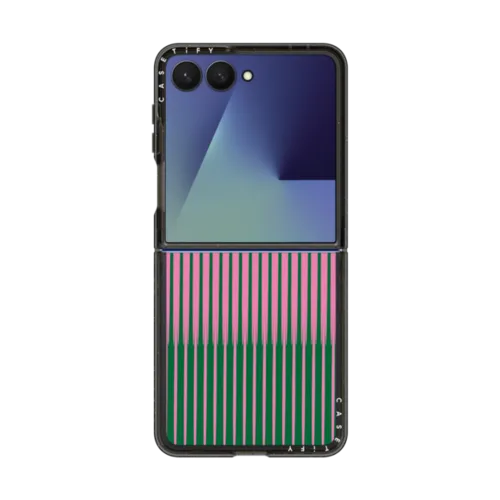 Galaxy Z Flip7 - Pink Green Stripes
