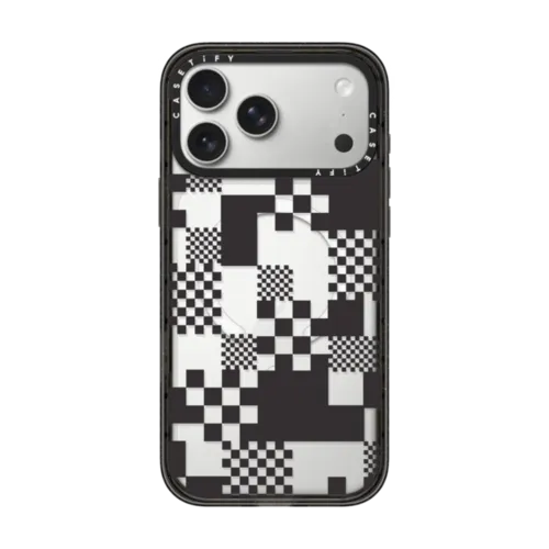 iPhone 17 Pro Max - Patchwork Tweed - Black