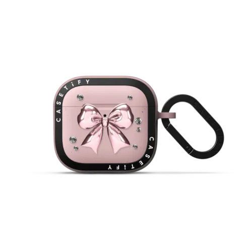 AirPods 4 - Metallic Pink Ribbon