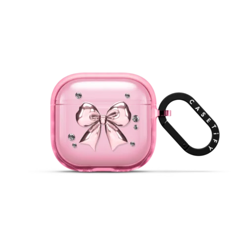 AirPods 4 - Metallic Pink Ribbon