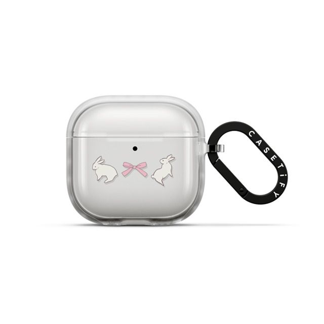 CASETiFY AirPods 4 フロスト インパクトケース Ribbon,Pattern Ribbon,Cottagecore,Pattern Rabbit Ribbon Back to School CASETiFY AirPods 4 フロスト インパクトケース Ribbon,Pattern Ribbon,Cottagecore,Pattern Rabbit Ribbon Back to School